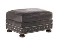 Picture of DEVON LEATHER OTTOMAN