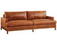 Picture of HORIZON LEATHER SOFA - CALAIS BRASS