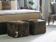 Picture of COLBY LEATHER OTTOMAN