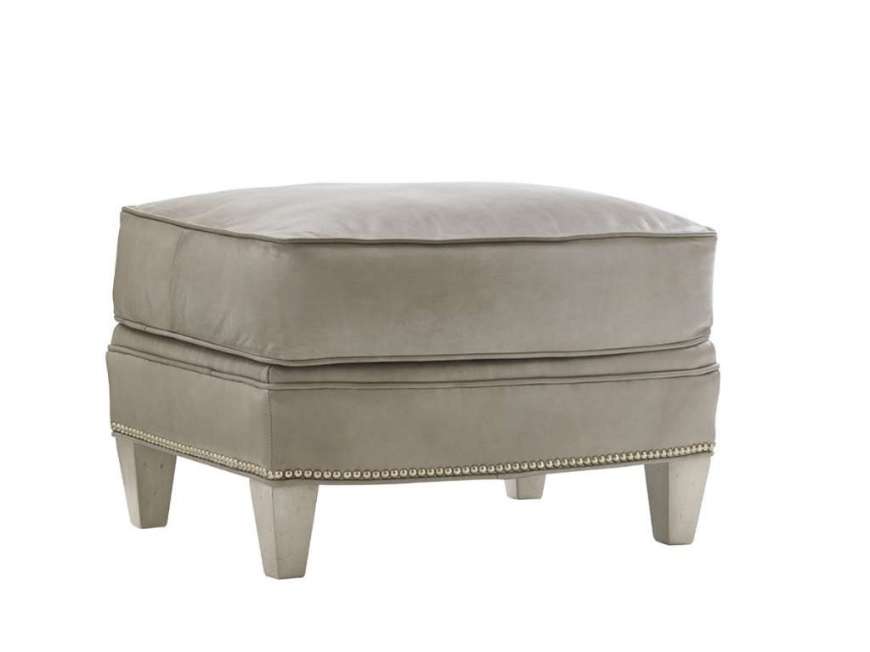 Picture of BAYVILLE LEATHER OTTOMAN