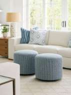 Picture of THREE ARCH SWIVEL OTTOMAN