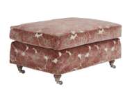 Picture of ATHOS OTTOMAN W/PEWTER CASTERS