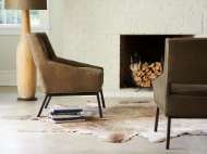 Picture of AMANI LEATHER CHAIR - CHARCOAL