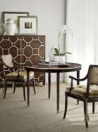 Picture of BODEN ROUND MAHOGANY DINING TABLE WITH LEAF