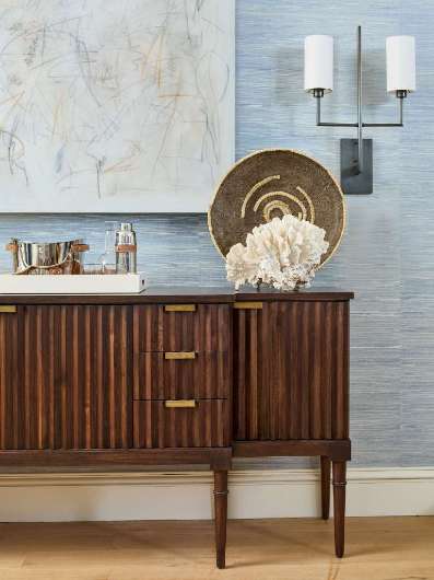 Picture of PLAITED BUFFET W/ WOOD TOP