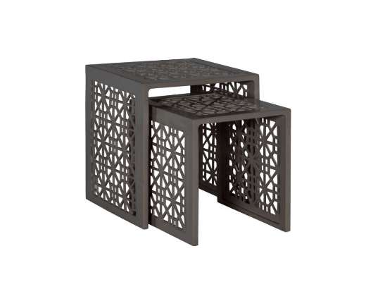 Picture of HARET OUTDOOR NESTING END TABLE - SMOKE GREY