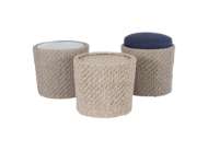 Picture of YARA OUTDOOR STOOL WITH CUSHION TOP