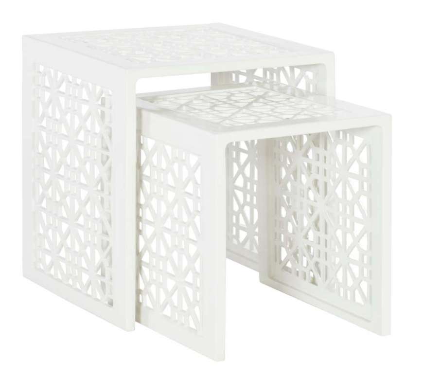 Picture of HARET OUTDOOR NESTING END TABLE - CLOUD WHITE