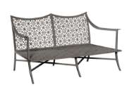 Picture of HARET OUTDOOR LOVESEAT - SMOKE GREY