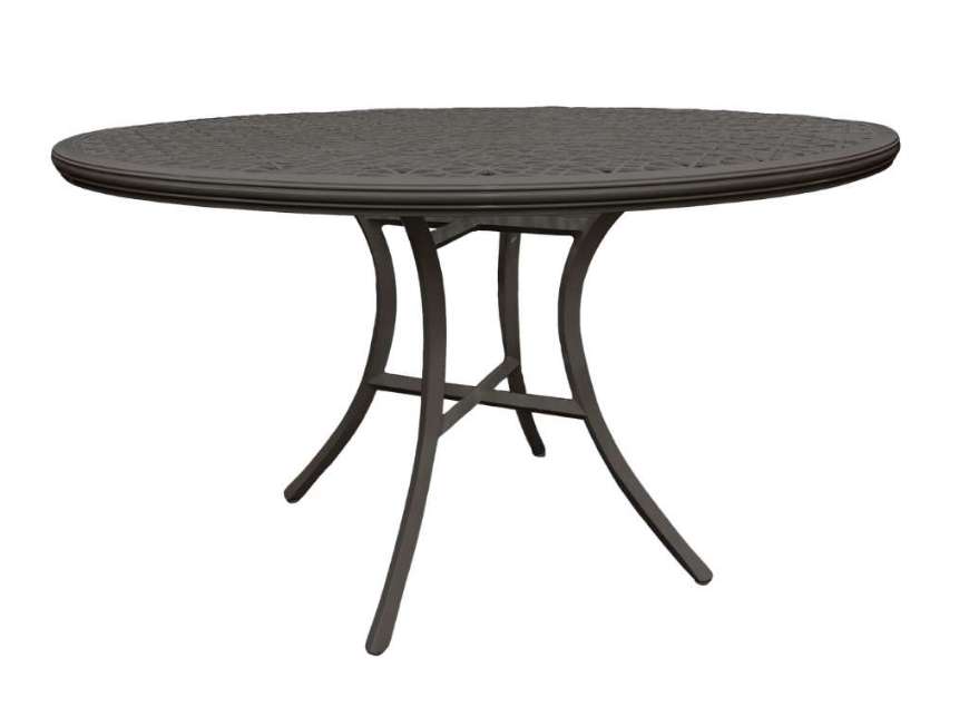 Picture of HARET OUTDOOR ROUND DINING TABLE - SMOKE GERY