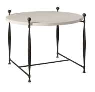 Picture of IONIA SIDE TABLE WITH ROUND STONE TOP