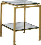 Picture of MONTPELIER SIDE TABLE  WITH GLASS TOP/SHELF