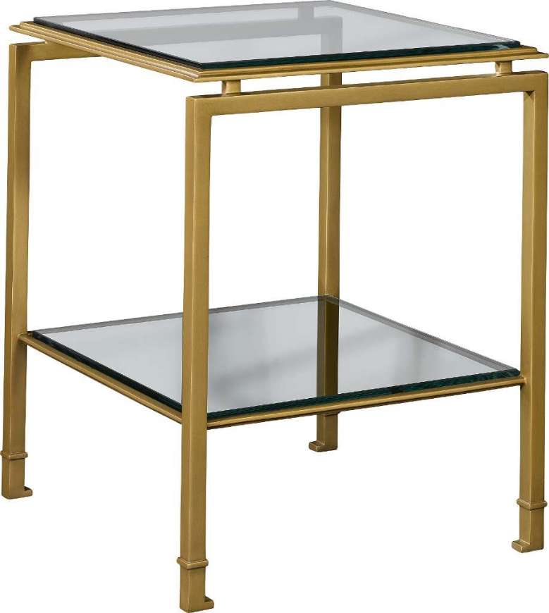 Picture of MONTPELIER SIDE TABLE  WITH GLASS TOP/SHELF