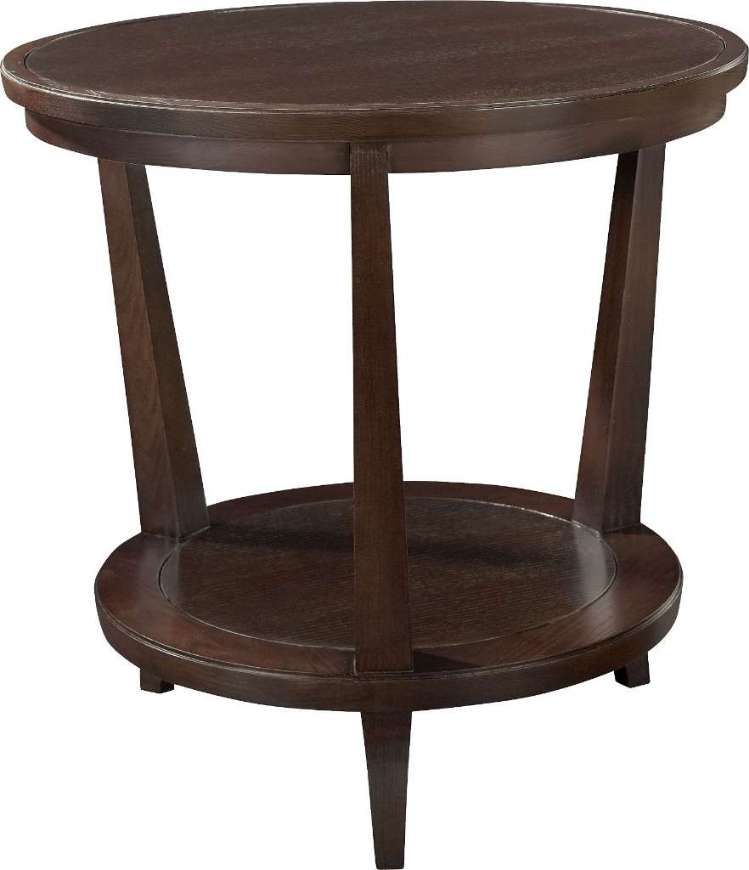 Picture of RYE ROUND SIDE TABLE-MAHOGANY