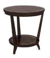 Picture of RYE ROUND SIDE TABLE-MAHOGANY