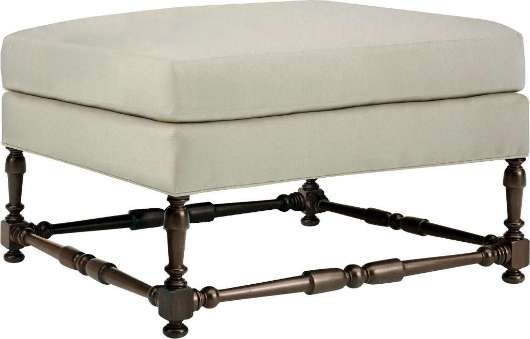 Picture of MAUD OTTOMAN WITH TURNED STRETCHERS