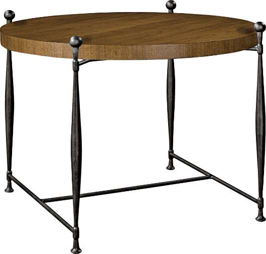 Picture of IONIA SIDE TABLE WITH ROUND WOOD TOP - S