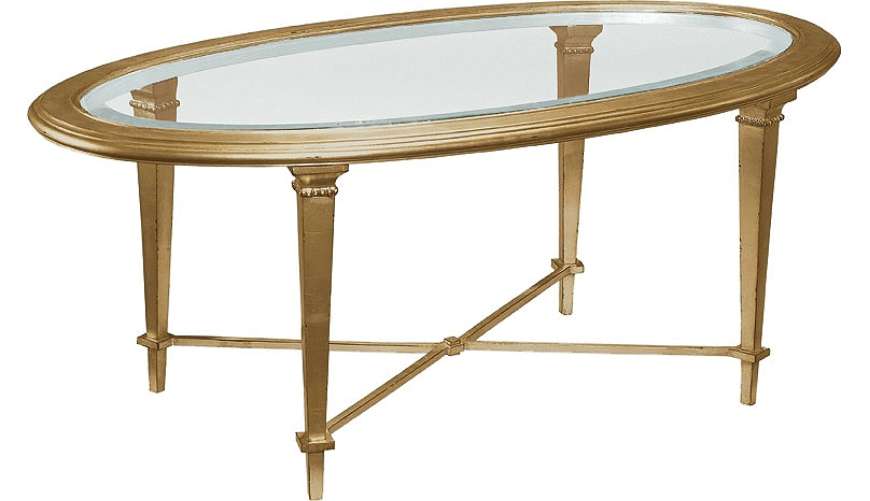 Picture of BRISTOL OVAL COCKTAIL TABLE GOLD