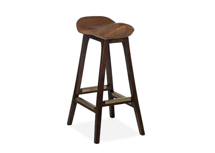 Picture of ENGLISH SADDLE BAR STOOL     