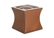 Picture of CAMI OTTOMAN WITH EMBOSSED TOP    