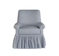 Picture of ARABELLA SKIRTED SWIVEL CHAIR (RUFFLED SKIRT)