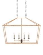 Picture of DENISON RECTANGULAR RATTAN LANTERN