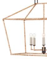 Picture of DENISON RECTANGULAR RATTAN LANTERN