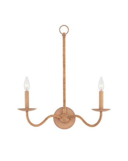 Picture of SAXON DOUBLE-LIGHT TAN WALL SCONCE