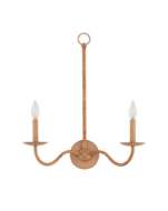 Picture of SAXON DOUBLE-LIGHT TAN WALL SCONCE