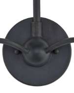 Picture of SAXON DOUBLE-LIGHT BLACK WALL SCONCE