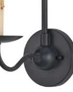 Picture of SAXON SINGLE-LIGHT BLACK WALL SCONCE