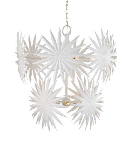 Picture of BISMARKIA MEDIUM WHITE CHANDELIER