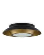 Picture of METAPHOR BLACK & BRASS FLUSH MOUNT