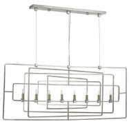 Picture of METRO SILVER RECTANGULAR CHANDELIER