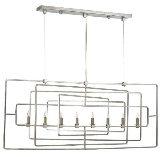 Picture of METRO SILVER RECTANGULAR CHANDELIER