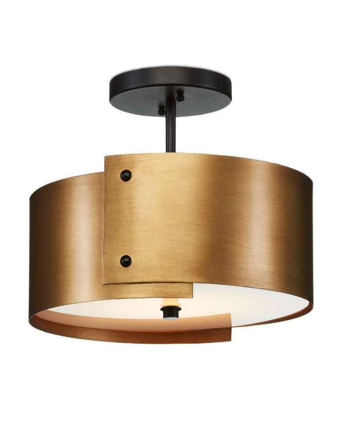 Picture of RITSU BRASS SEMI-FLUSH MOUNT