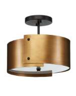 Picture of RITSU BRASS SEMI-FLUSH MOUNT