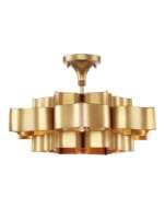 Picture of GRAND LOTUS SMALL GOLD CHANDELIER