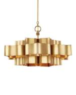 Picture of GRAND LOTUS SMALL GOLD CHANDELIER