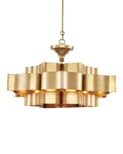 Picture of GRAND LOTUS LARGE GOLD CHANDELIER