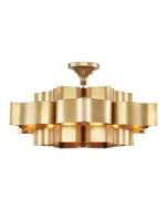 Picture of GRAND LOTUS LARGE GOLD CHANDELIER