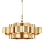 Picture of GRAND LOTUS LARGE GOLD CHANDELIER