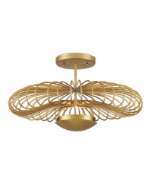 Picture of SHEEREEN GOLD SEMI-FLUSH MOUNT