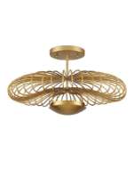 Picture of SHEEREEN GOLD SEMI-FLUSH MOUNT