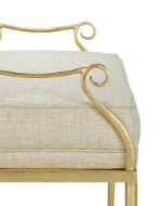 Picture of GENEVIEVE GOLD BENCH, SEQUIN GOLD DUST