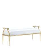 Picture of GENEVIEVE GOLD BENCH, MUSLIN