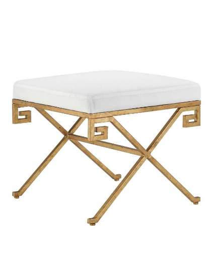 Picture of CIRCE GOLD OTTOMAN, MUSLIN