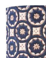 Picture of BLOCK PRINT NAVY MULTI DRUM CHANDELIER SHADE