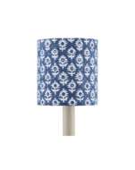 Picture of BLOCK PRINT NAVY DRUM CHANDELIER SHADE