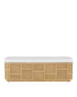 Picture of ANISA SEA SAND STORAGE BENCH, MUSLIN